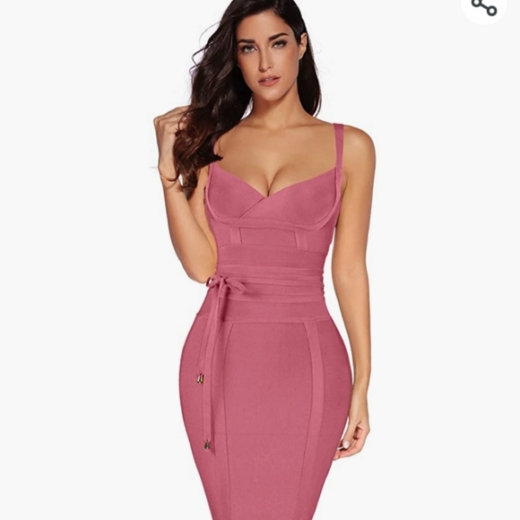 Medium Blush pink bodycon dress - Picture 5 of 5